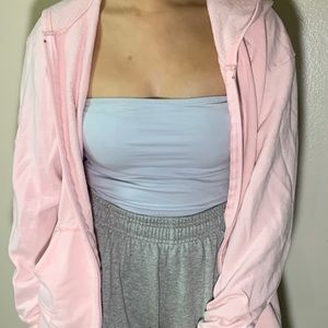 pink hanes oversized sweater